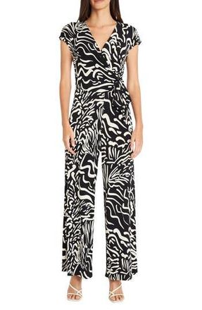 Maggy London Front Tie Jumpsuit in Sw Black at Nordstrom Rack, Size 18W (Similar To 16W)