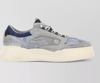 Fendi denim low-top sneakers