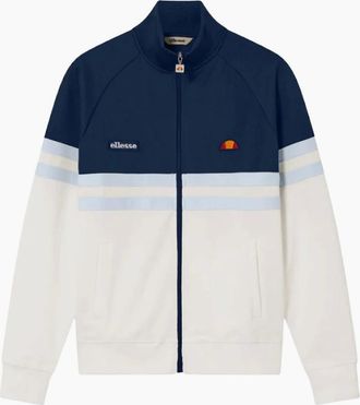 Ellesse Mens Ellesse Rimini Track Jacket Off White/Navy - Size: 44/Regular