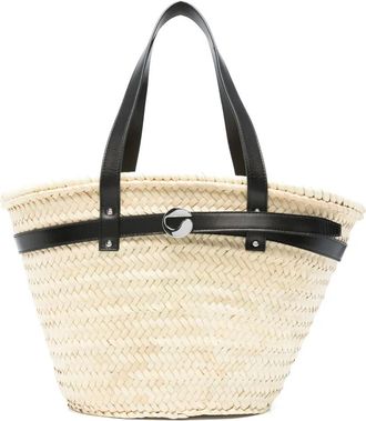 Coperni Borsa a secchiello con placca logo - Toni neutri