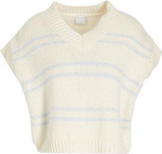 8 by YOOX WOOL STRIPED V-NECK KNIT VEST