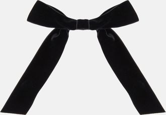 Jennifer Behr Adley bow velvet barrette