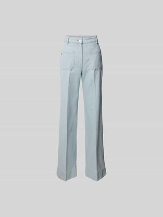 Victoria Beckham Jeans mit Eingrifftaschen in Hellblau, Gr&ouml;&szlig;e 24