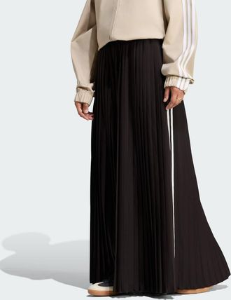 adidas Originals pantaloni da tuta pliss&eacute; 3s marrone notte