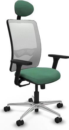 Piqueras y Crespo Silla De Oficina Piqueras Y Crespo Zulema Verde Esmeralda Malla Aluminio