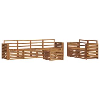 vidaXL Juegos De Sof&aacute;s Madera De Acacia S&oacute;lida Vidaxl