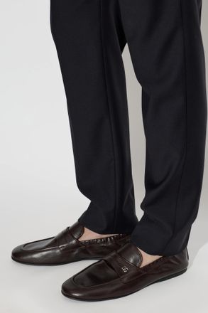 Dolce & Gabbana Leather Loafers, Mens, Brown