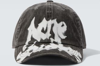 Acne Studios Logo cotton twill baseball cap