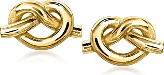 Ross-Simons Italian 10kt Yellow Gold Pretzel Earrings