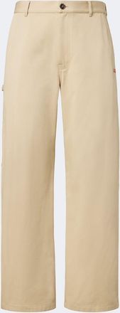 Loewe Pantalones anchos de sarga de algod&oacute;n