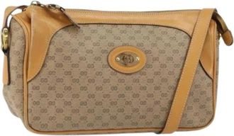 Gucci Pre-owned Plastic Cross Body Bag - Dames - Vintage Schoudertas - Beige - ONE Size - Vintage