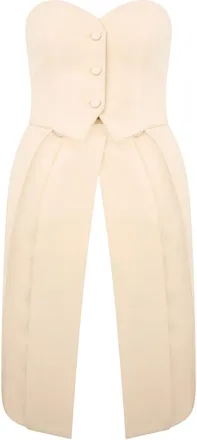 Moschino Tops, Dames, Beige, XS, Wol, Mouwloze Top Elegant