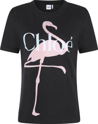 Chlo&eacute; T-Shirts And Polos Ash Black-Donna
