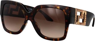 Versace Womens Sunglasses 0ve4402 Havana Acetate