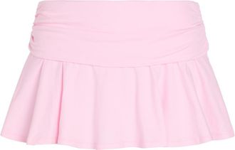 SKIMS Foldover Stretch-cotton Mini Skort - Pink - M (UK12-14)