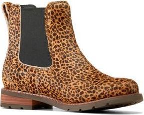 Ariat Wexford Genuine Calf Hair Chelsea Boot in Cheetah Hair at Nordstrom Rack, Size 6
