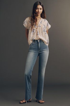 Good American Soft-Tech Good Legs High-Rise Straight-Leg Jeans