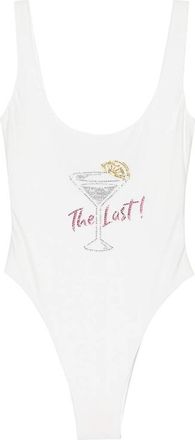 Os&eacute;ree Rhinestone-embellished Scoop-neck Swimsuit