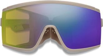 Smith Pursuit 148mm ChromaPop Glacier Photochromic Polarized Shield Sunglasses in Summit /Glacier Yellow Violet at Nordstrom