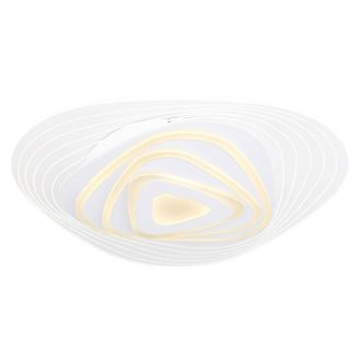 Netlighting Jocelyn Round Semi Ceiling Light White LED Dimmable 3000-6500K Remote