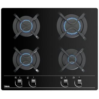 Teka Placa A Gas Natural Superficie Cristal 60cm 4 Zonas Gbc 6400