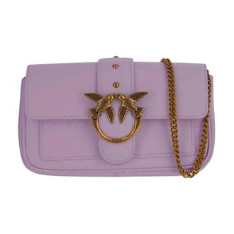 Pinko Shoulder Bags, female, Purple, Size: ONE SIZE Love One Pocket Bag