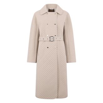 Moorer Belted Coats, female, Beige, Size: XL Bonnie