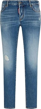 Dsquared2 Jeans - Dames - Slim Fit Jeans - Blauw - S - Katoen - Jeans