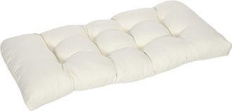 OUTSUNNY Coj&iacute;n para banco 110x48x8 cm crema