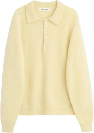Sunflower Maglione Girocollo in Mohair - - Knitwear - Uomo - Giallo - S