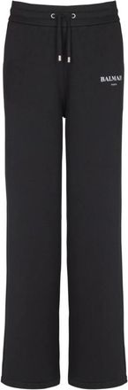 Balmain Jersey joggers - Dames - Sweatpants - Zwart - M - Katoen - Broeken