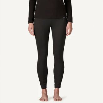 Patagonia Womens Cap Midweight Bottoms In Black
