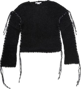 Acne Studios Ronde hals knitwear - Dames - Ronde hals truien - Zwart - XS - Truien & Vesten