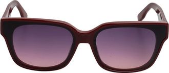 Karl Lagerfeld Rechthoekige Acetaat Zonnebril - Dames - Zonnebrillen - Rood - ONE Size - Accessoires