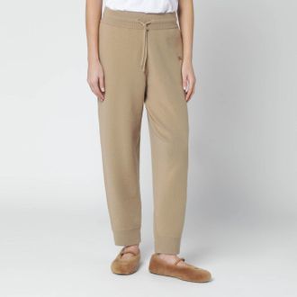 Burberry Pantalone jogging beige in misto cashmere