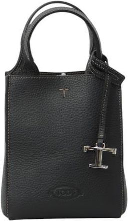 Tod's Black Textured Mini Crossbody Bag