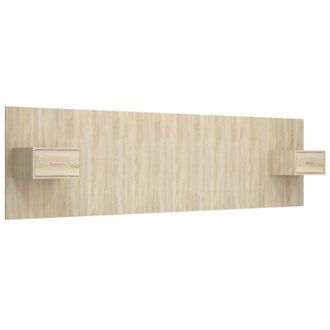 vidaXL Testiera Letto con Comodini in Legno Multistrato Rovere Sonoma vidaXL