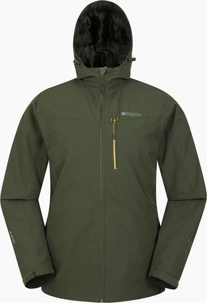 Mountain Warehouse Mens Mountain Warehouse Mens Brisk Extreme Waterproof Jacket - Green - Size: Regular/36