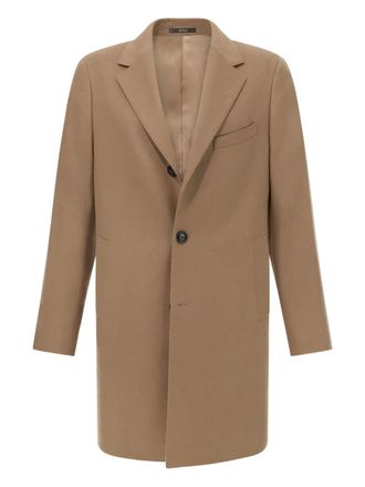 Boggi Milano single-breasted cashmere coat - men - Cashmere - 52 - Neutrals