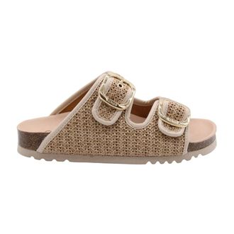 Scholl Fuzzi Slider - female - Scholl - Sliders - Beige - 4 UK - Shoes