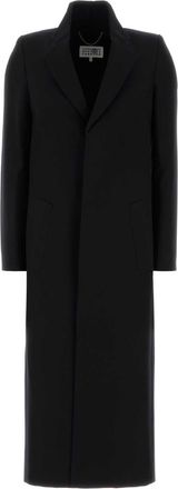 Maison Margiela Womens Black Wool Coat - Size EU 38 (Womens)
