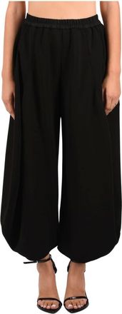Meimeij Pantaloni a gamba larga - - Trousers - Donna - Nero - M