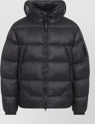 C.P. Company down hooded quilted puffer jacket