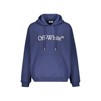 Off-white Blue Cotton Mens Sweatshirt