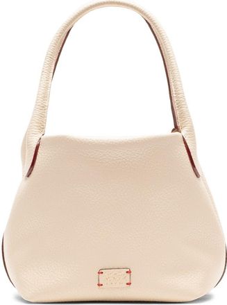 Frances Valentine Mini Sweet Pea Tumbled Leather Handbag in Oyster at Nordstrom