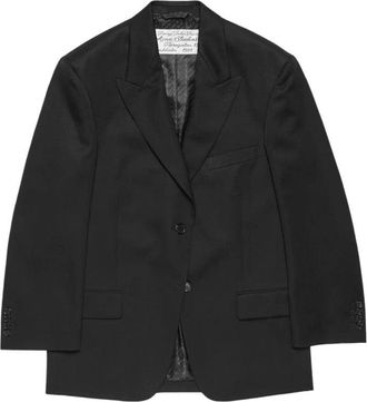 Acne Studios Black Mono Gabardine Blazer
