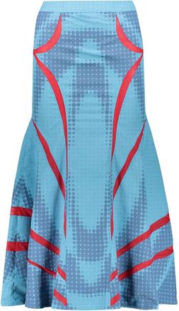 Paolina Russo Gonna con stampa - Blu