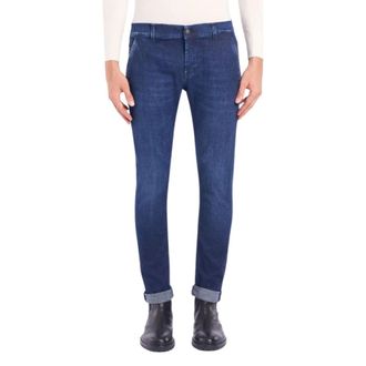 Dondup Heren, Jeans, Blauw, Maat: W32 Leer