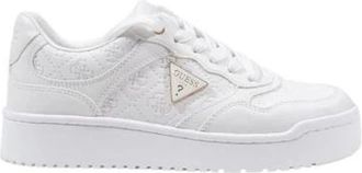 Guess Platte Polyethyleen Damesschoenencollectie - Dames - Sneakers - Wit - 35 EU - Schoenen