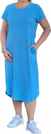 Hatley Midi Tee Shirt Dress In Azure